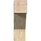 Ekena Millwork Traditional Block Rough Sawn Bracket, Douglas Fir, 6"W x 20"D x 20"H BKT06X20X20TRA05RDF - alternate 2